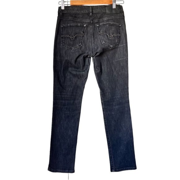 DIESEL Womens Black HI-VY Stretch Low Rise Skinny Leg Denim Jeans Size 26x30 - Picture 2 of 12